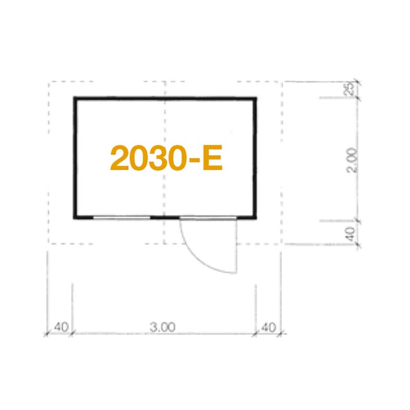 Gerätehäuser 2030 E Z Grundriss 2030 E